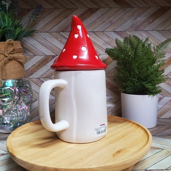 Rae Dunn SOUL MATE Mug with Gnome Topper Ceramic Valentine’s Day - Picture 6 of 6